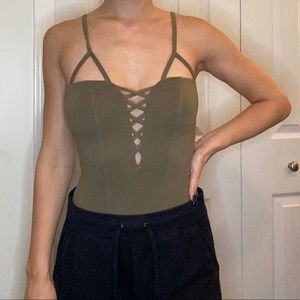 Camo Green Going Out Bodysuit